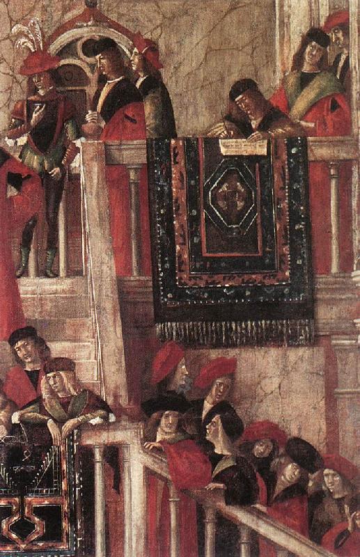 CARPACCIO, Vittore Meeting of the Betrothed Couple (detail) dfg Norge oil painting art